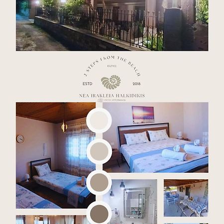 "2Steps From The Beach" Néa Iráklia Exterior foto